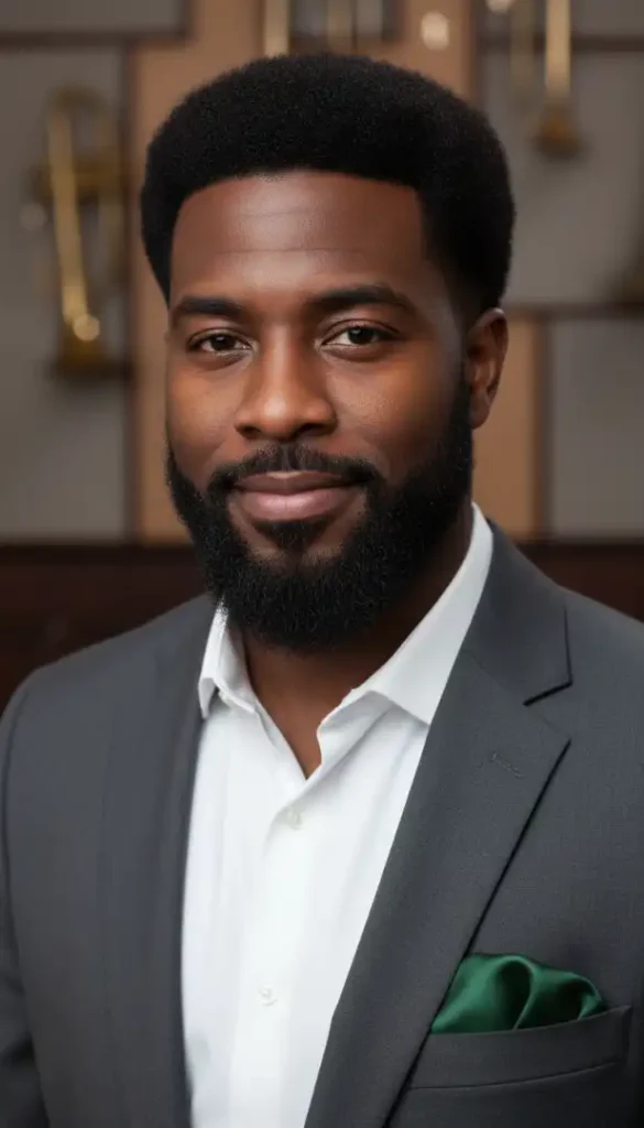 Timeless Afro Beard Style