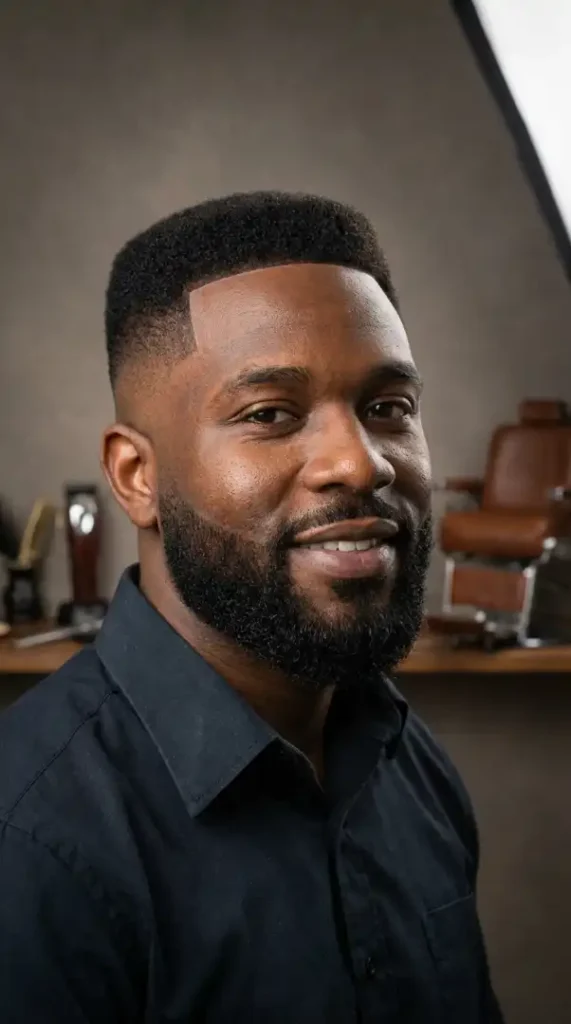 Sharp Fade Clean Beard