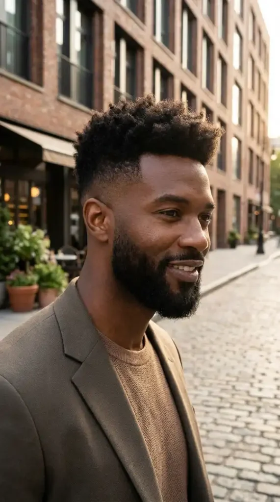 Fresh Fade Textured Afro