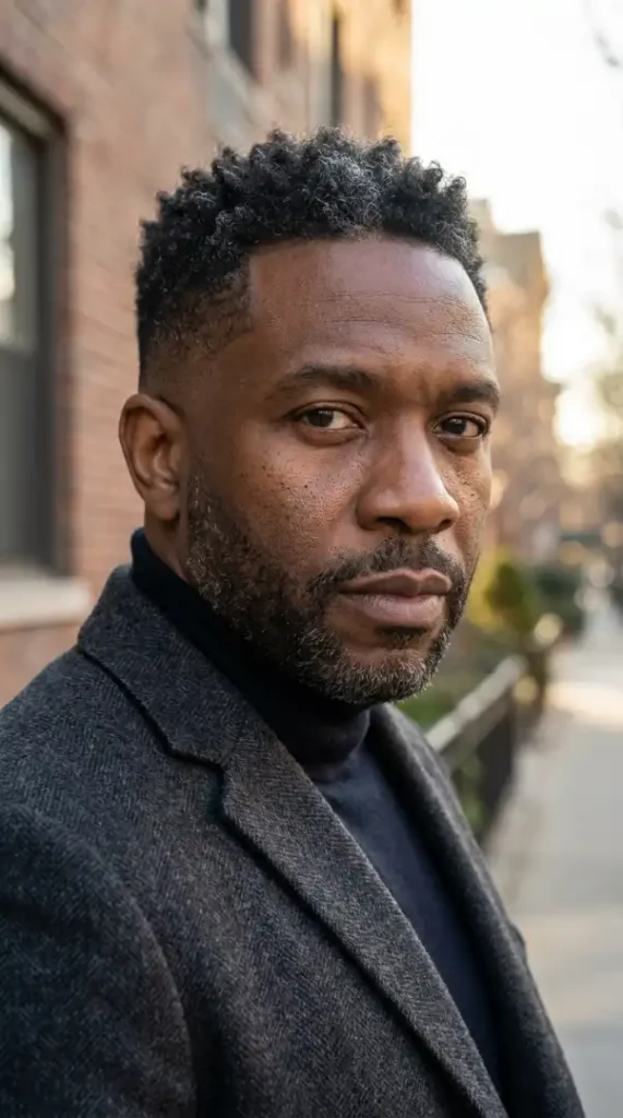 Silver Curls Fresh Fade