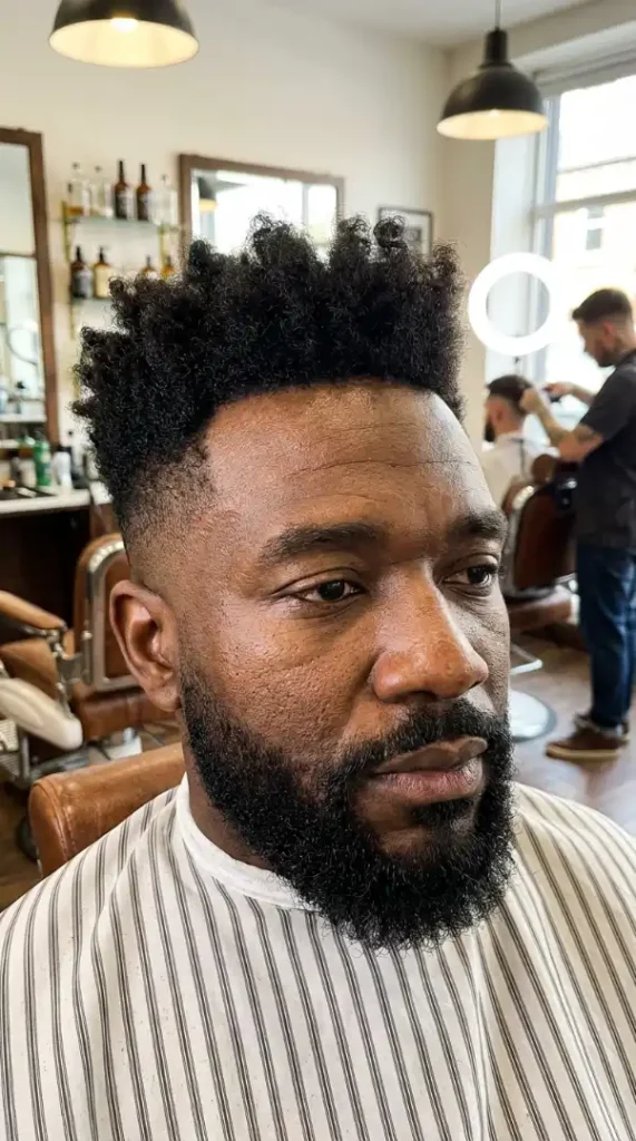 Clean Fade Bold Curls