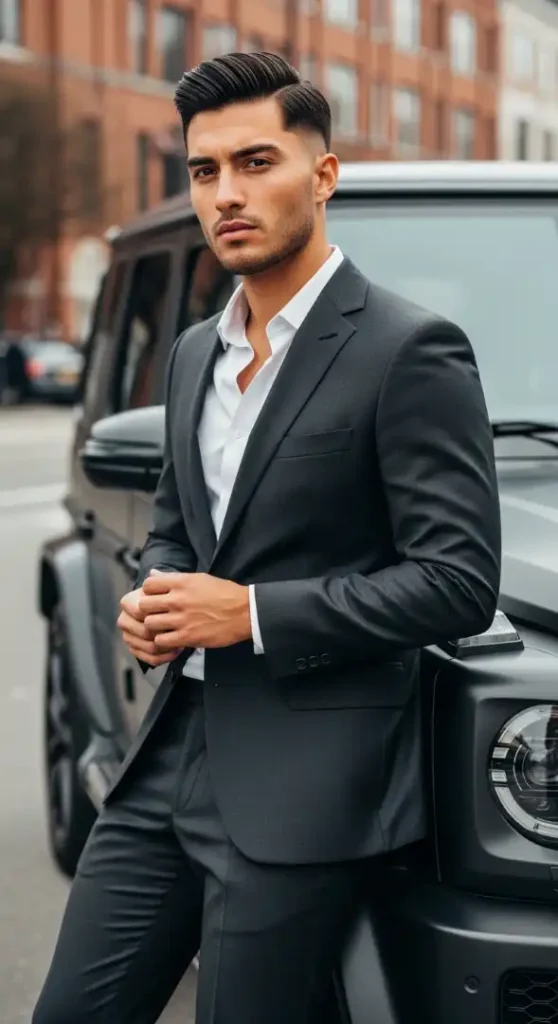 The Latino Slicked-Back Undercut