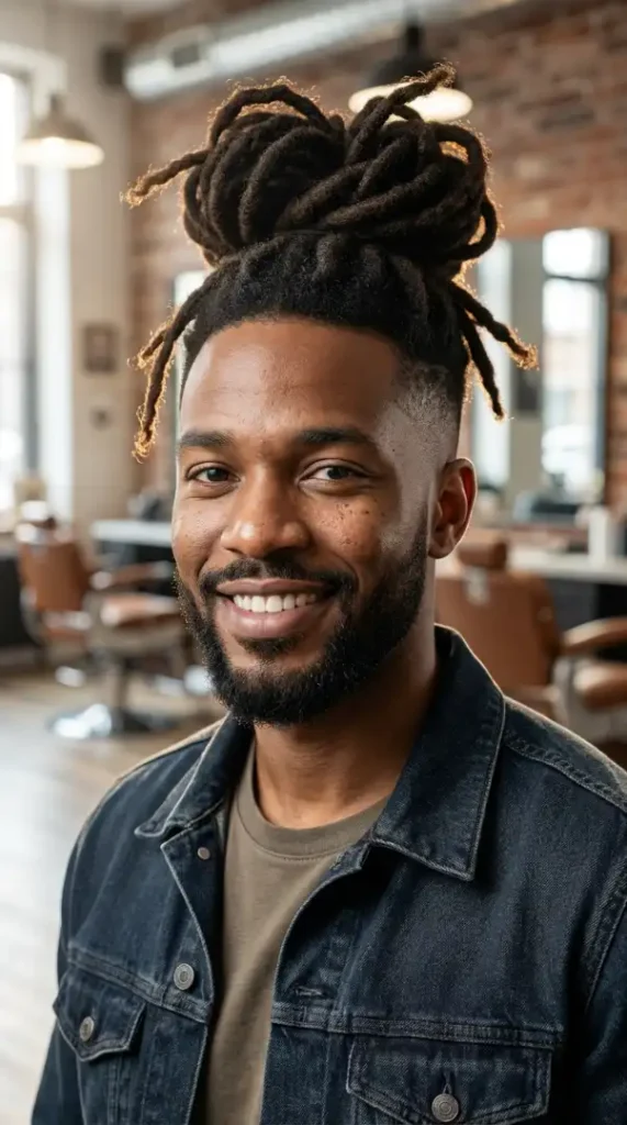 High Top Dreadlocks with Fade