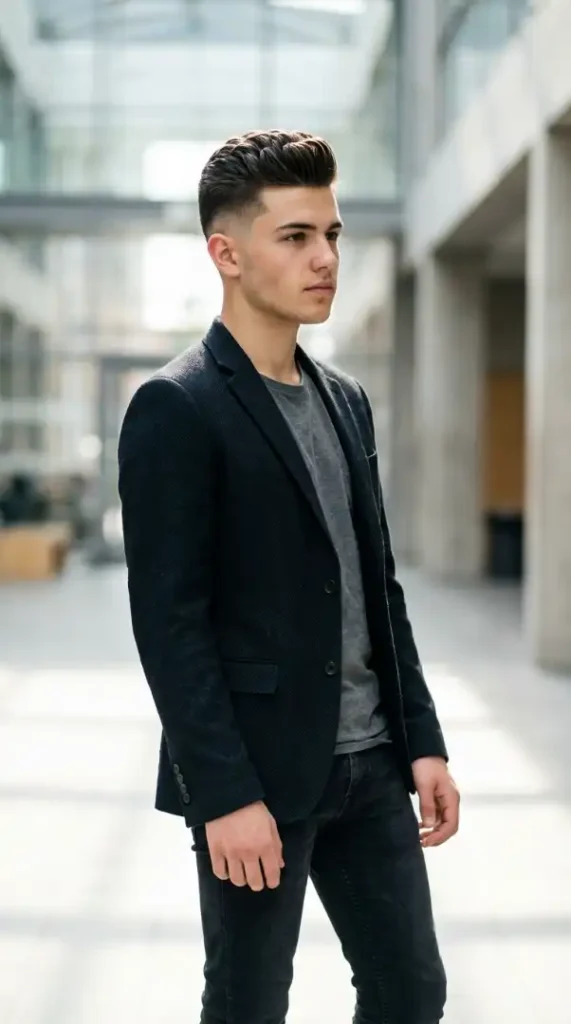 Short Pompadour Fade