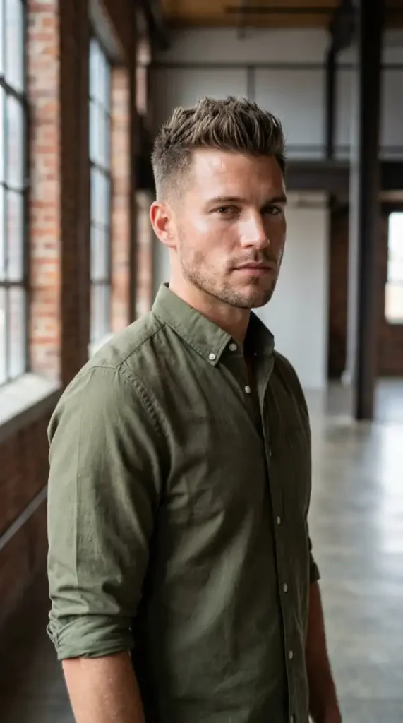 Short Spiky Crew Cut