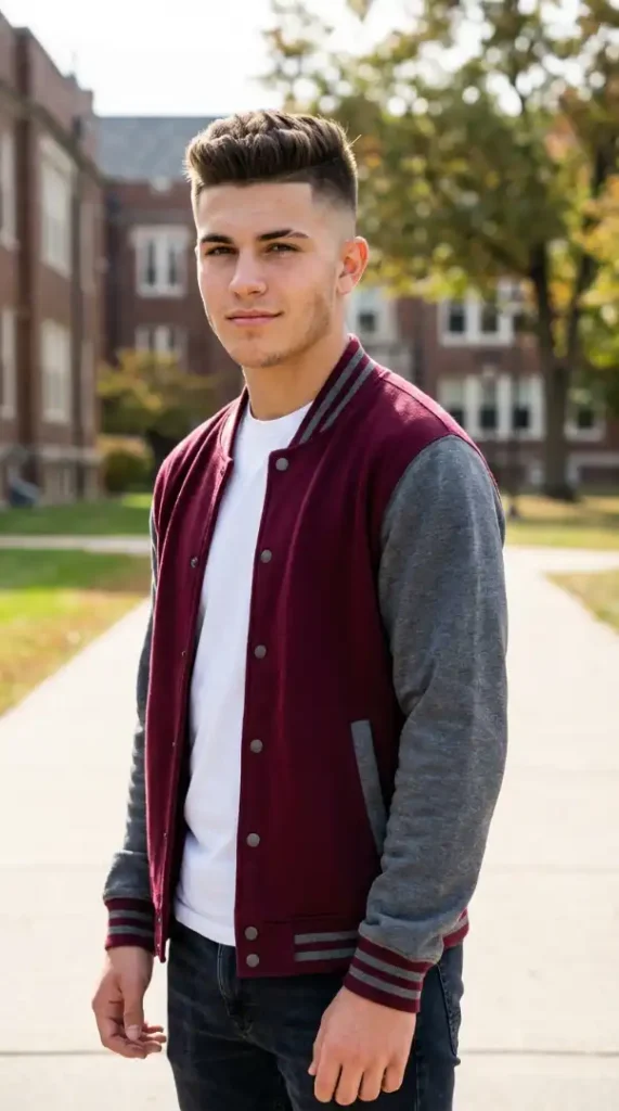 High Fade with Textured Top