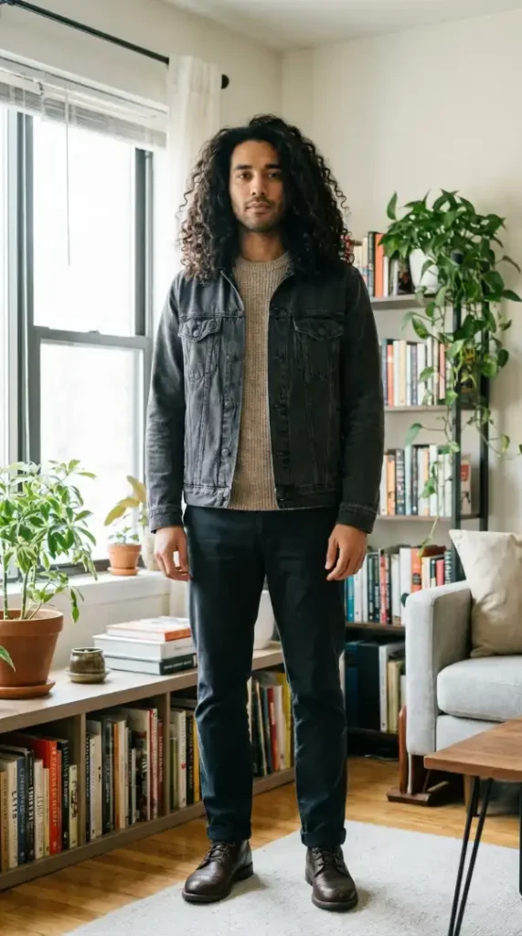 Long Curly Hair with Natural Shape
