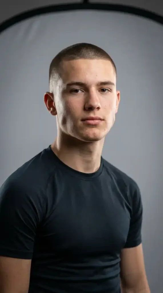 Buzz Cut with Clean Line-Up