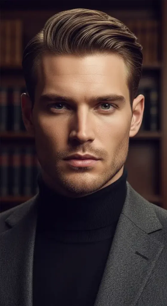 The Classic Side Part with Mid-Taper Fade