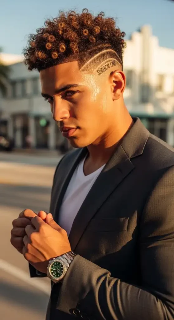 The "Latino Luxe" High-Top Fade