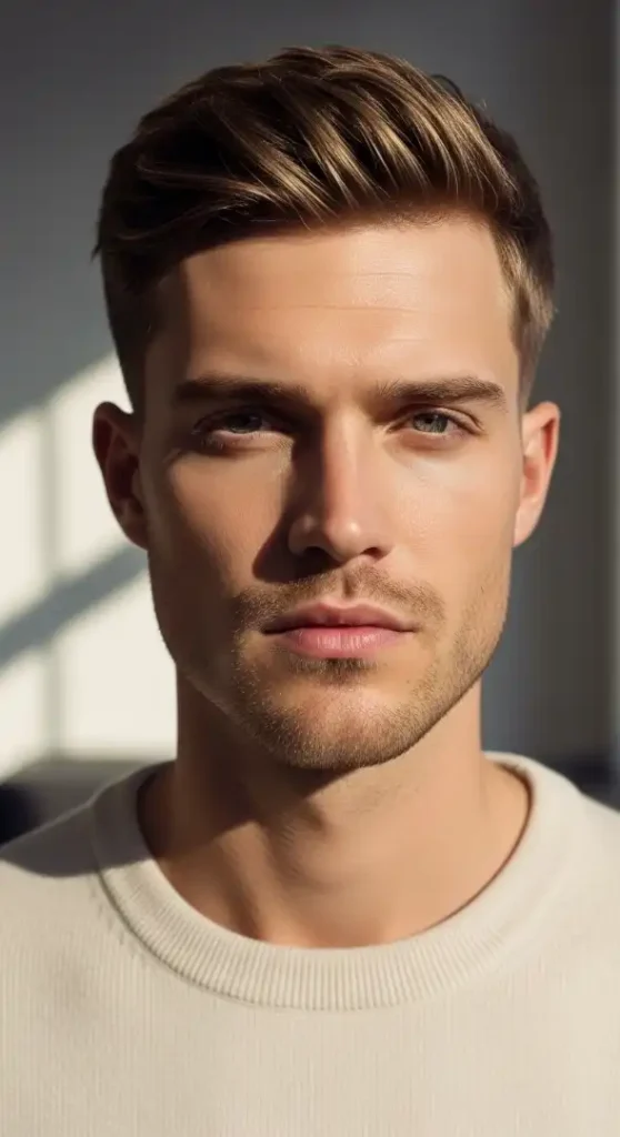 The Low Taper Fade with Short Textured Fringe