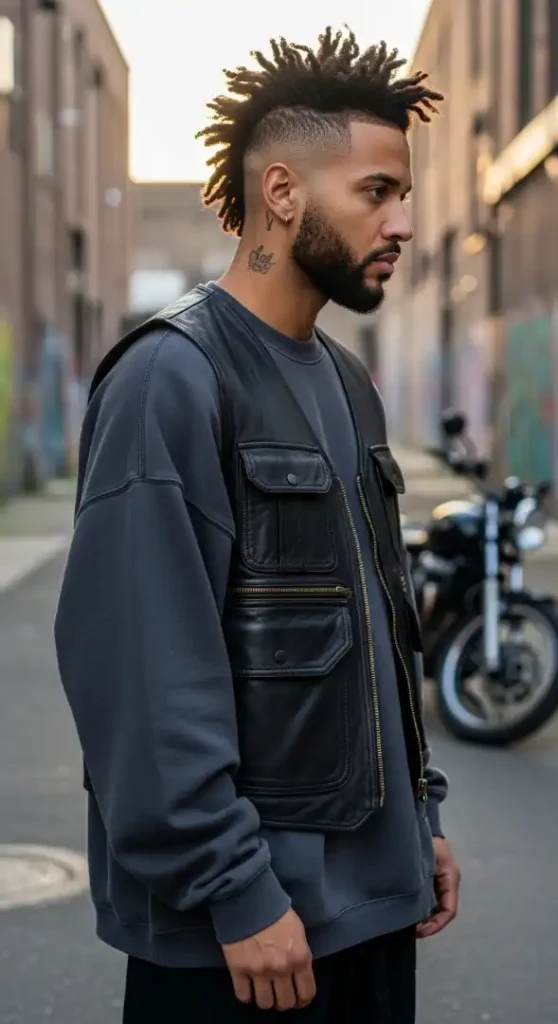  The "Urban Nomad" Burst Fade Mohawk