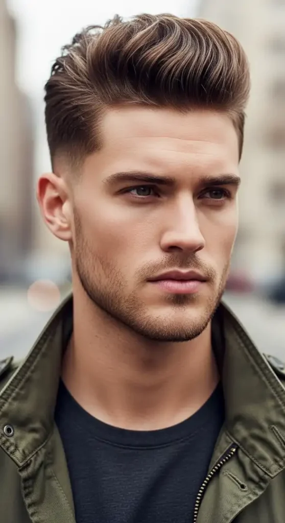 The Mid-Fade with Short Textured Quiff