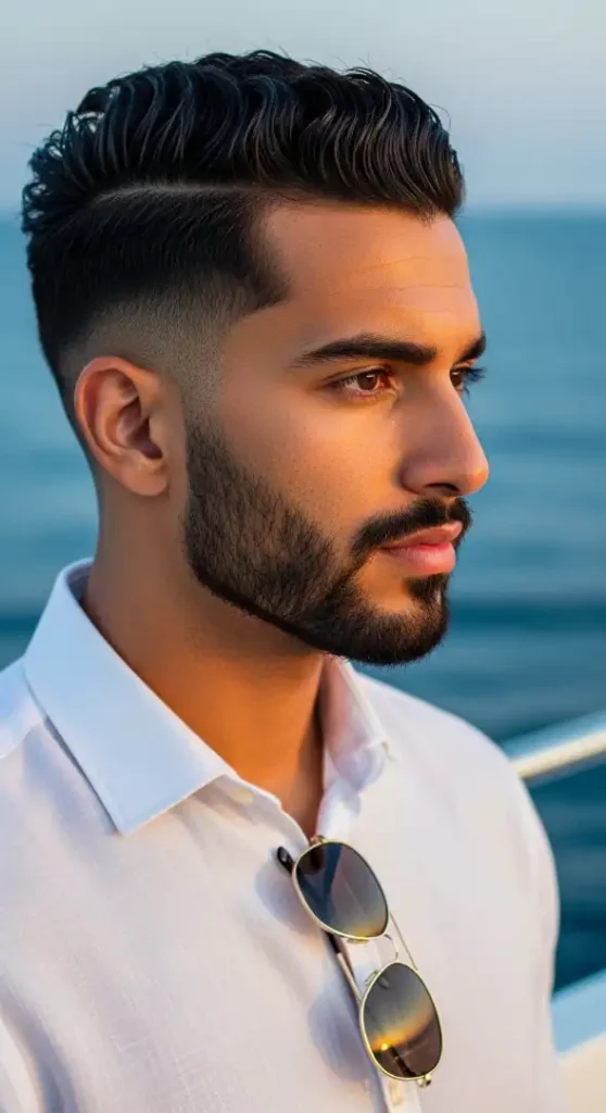 The "Mediterranean Slick" Wet-Look Twist-Back