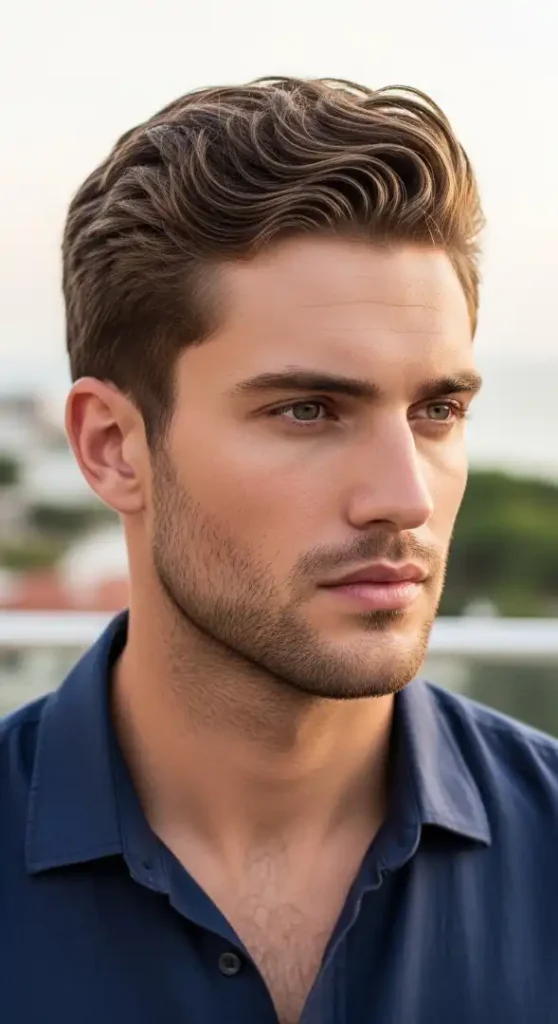 The High Skin Fade with Wavy Textured Top