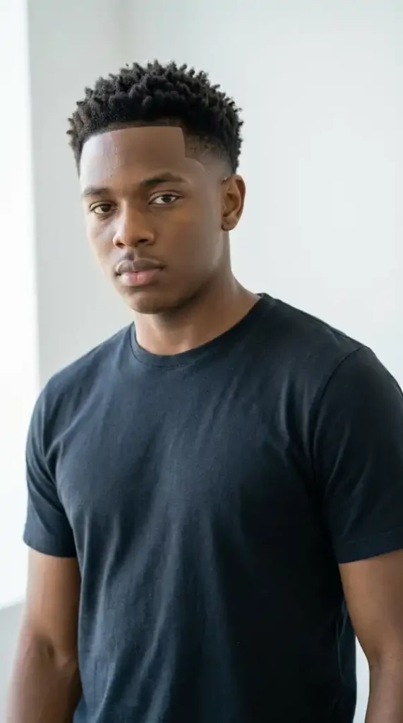 The "Afro-Architect" Geometric Fade