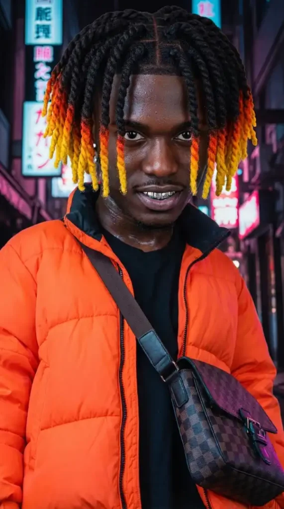  The "Neon Soul" Ombre Bleached Twists