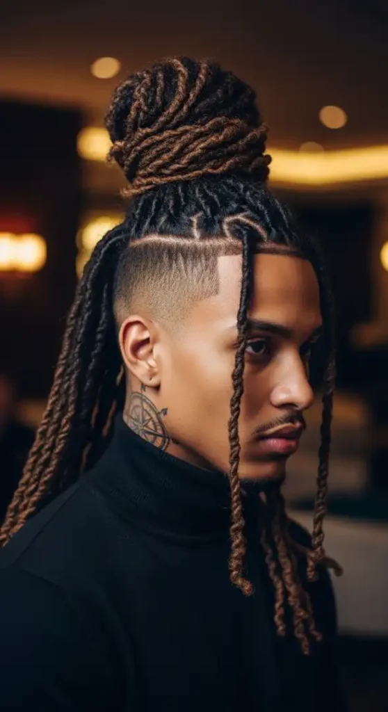  The "Top-Knot" Curly Undercut