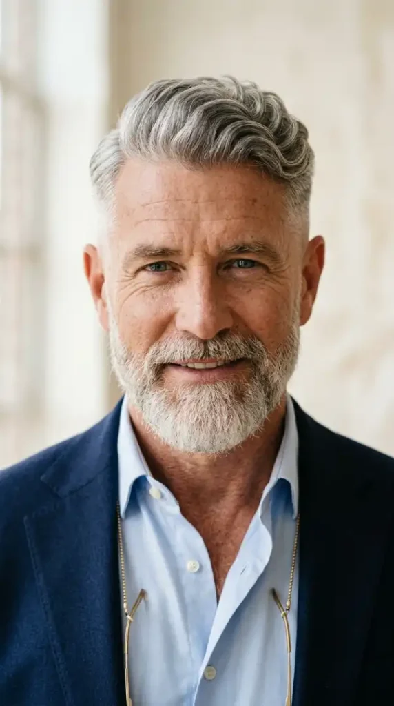 THE SILVER FOX FADE