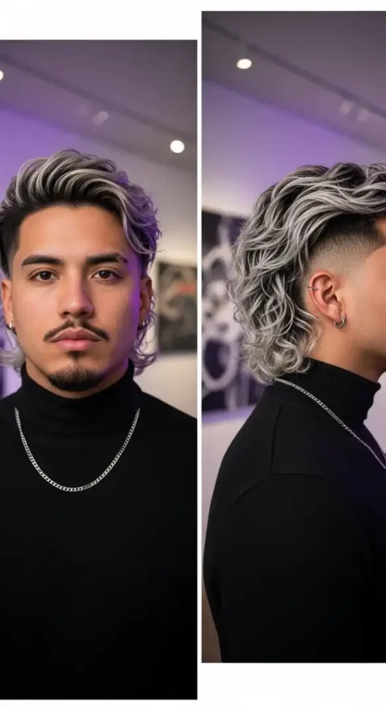 The Artistic Undercut Mullet