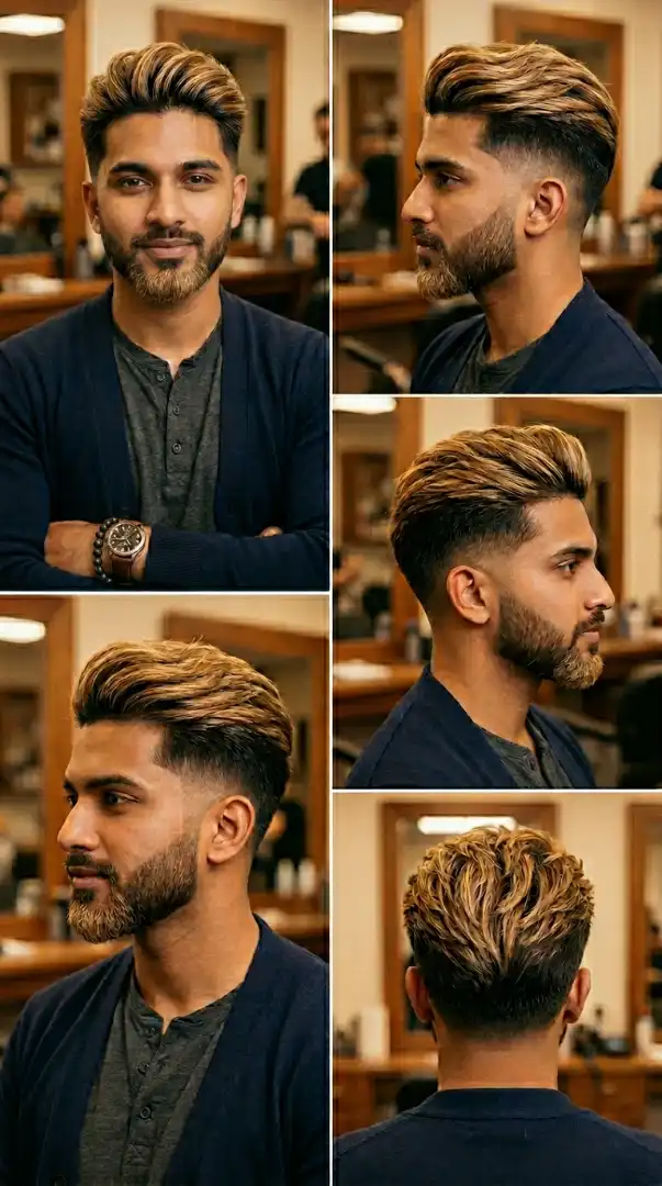 BLONDE BALAYAGE TECHNIQUES FOR MEN’S MEDIUM LENGTH HAIR
