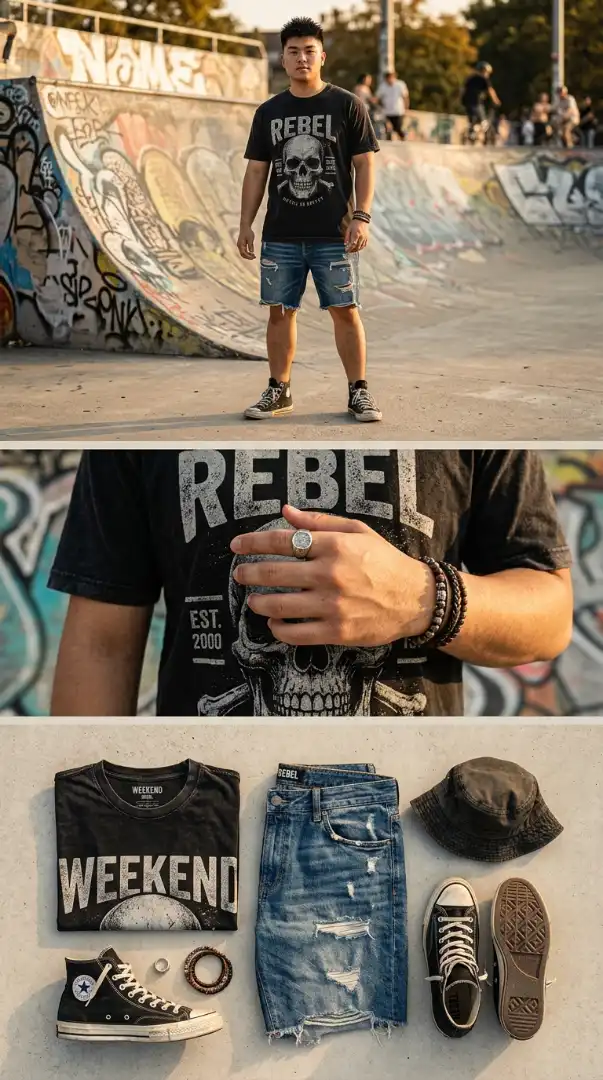 5 Graphic Tee Outfits for Men That Nail a Bold Street Look