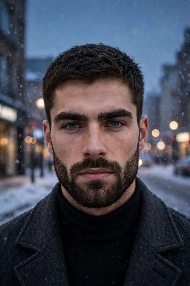 Short Boxed Beard - beard styles for men look 1