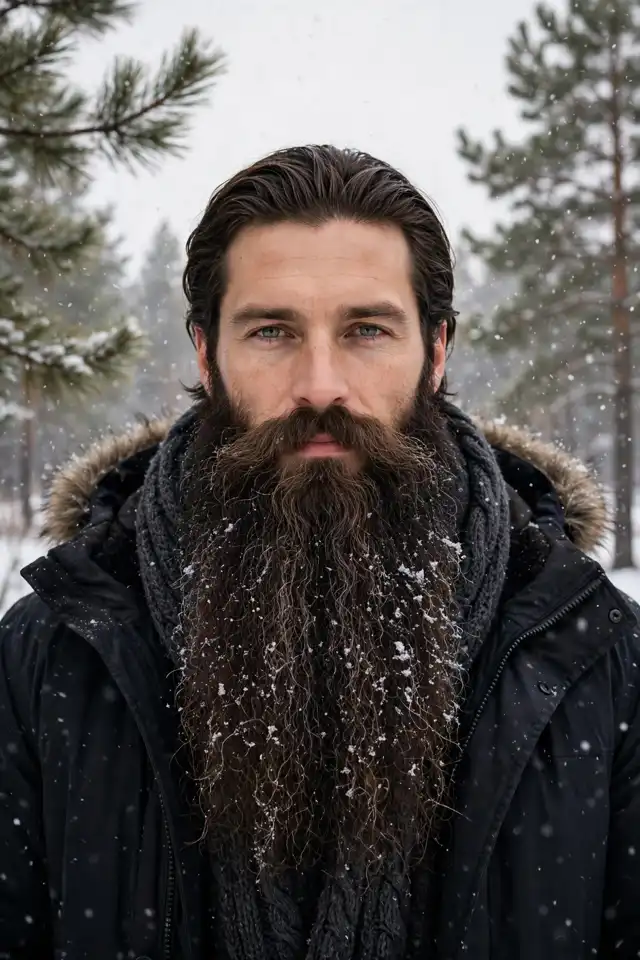 The Winter Beard King - beard styles for men look 20