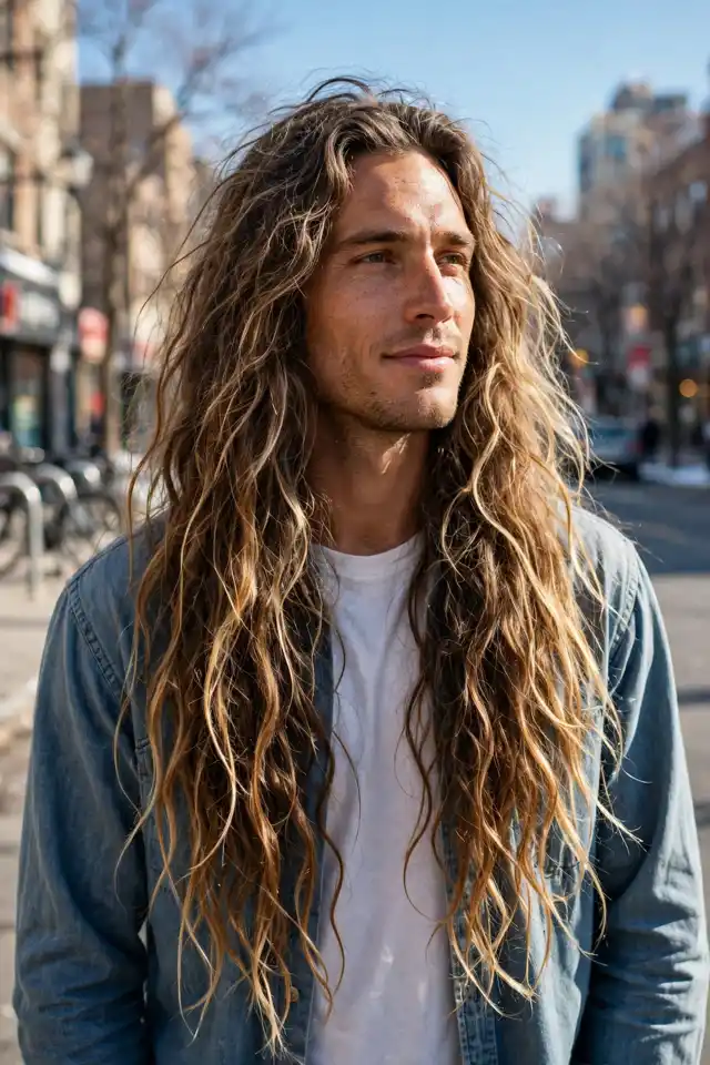 Surfer Waves - long hairstyles for men look 17