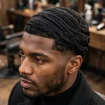360 Waves with a Low Taper - hairstyles for black men winter look 01
