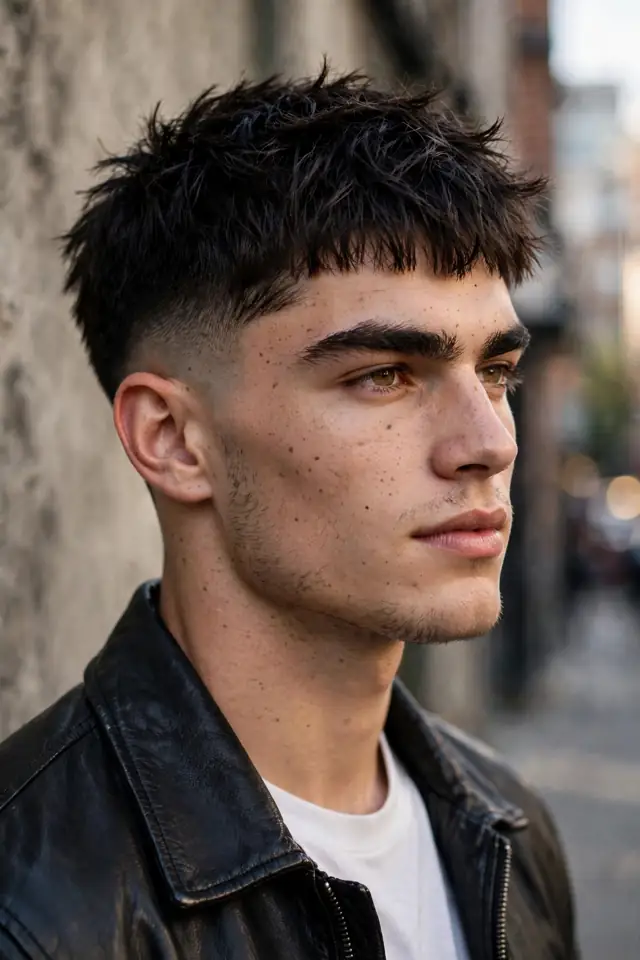 Micro Fringe Crop - winter haircuts for men look 4