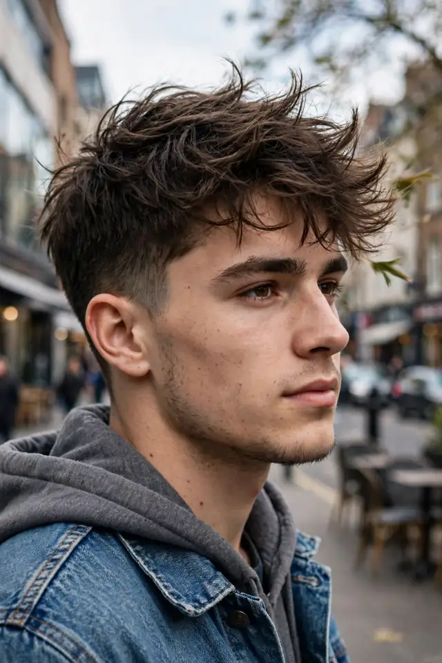 Messy Matte Layers - winter haircuts for men look 8