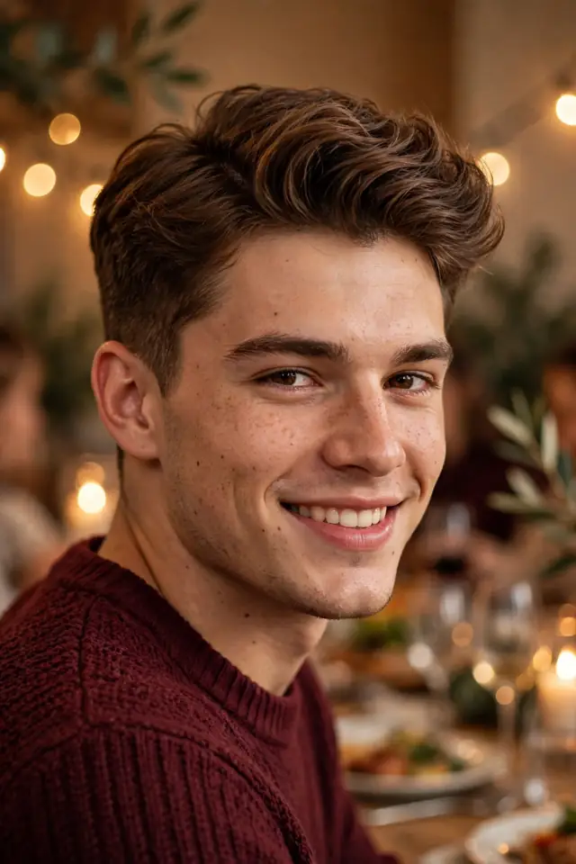 Side Part with Volume - winter haircuts for men look 15