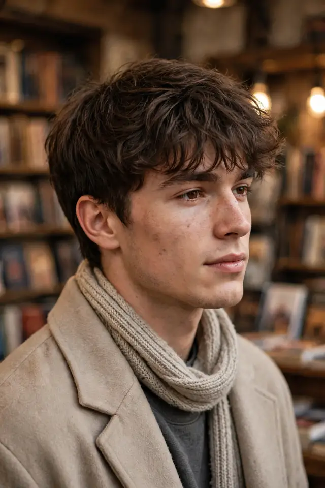 Grown-Out Fringe - winter haircuts for men look 17