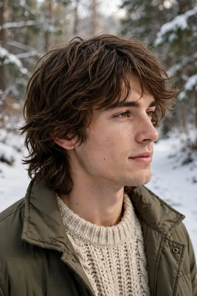 Shaggy Mid-Length Layers - winter haircuts for men look 19